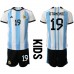 Tanie Strój piłkarski Argentyna Nicolas Otamendi #19 Koszulka Podstawowej dla dziecięce MŚ 2022 Krótkie Rękawy (+ szorty)
